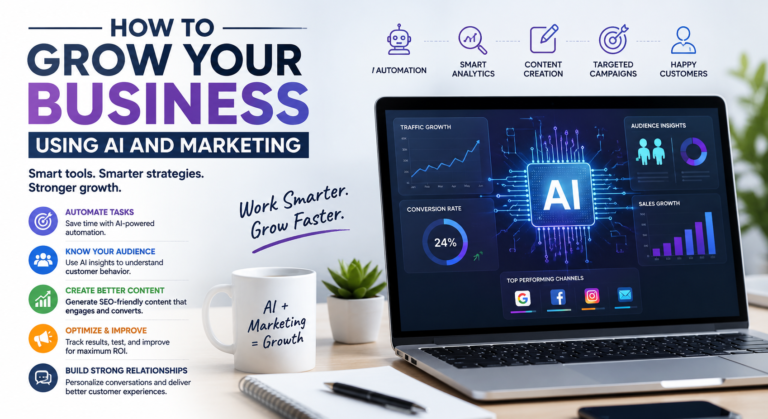 How to grow your business using AI & Marketing ?
